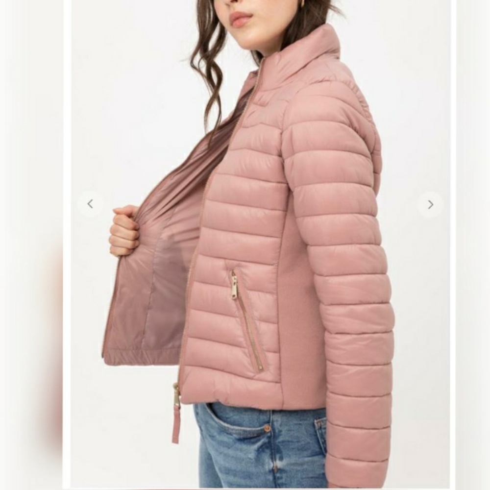 Cozy Chic Vintage Mauve Puffer Jacket - Picture 2 of 10